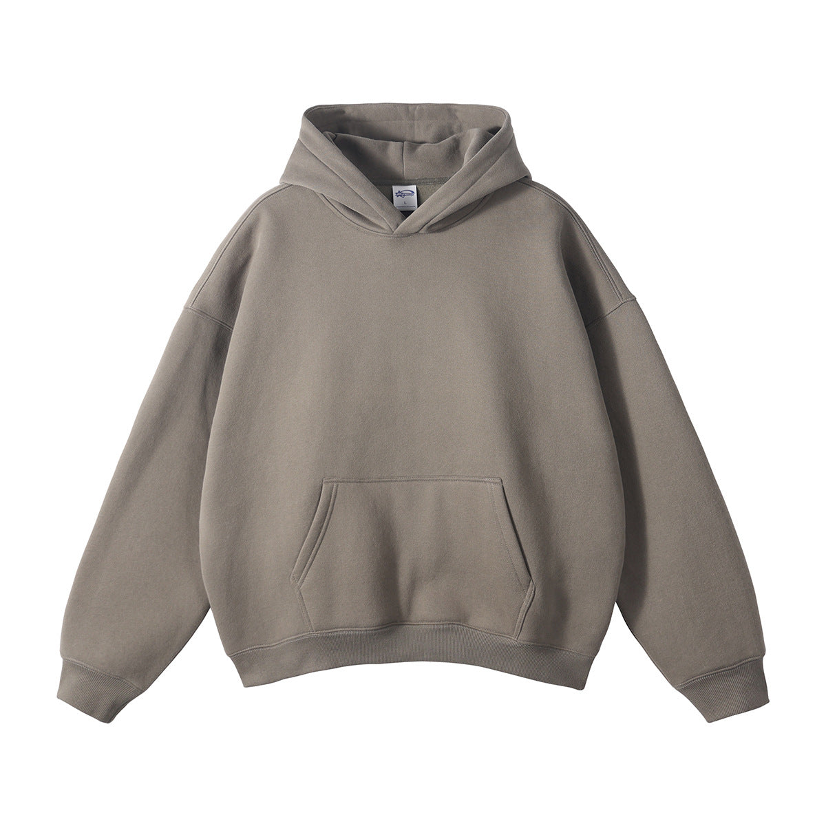 Gray hoodie on a white background